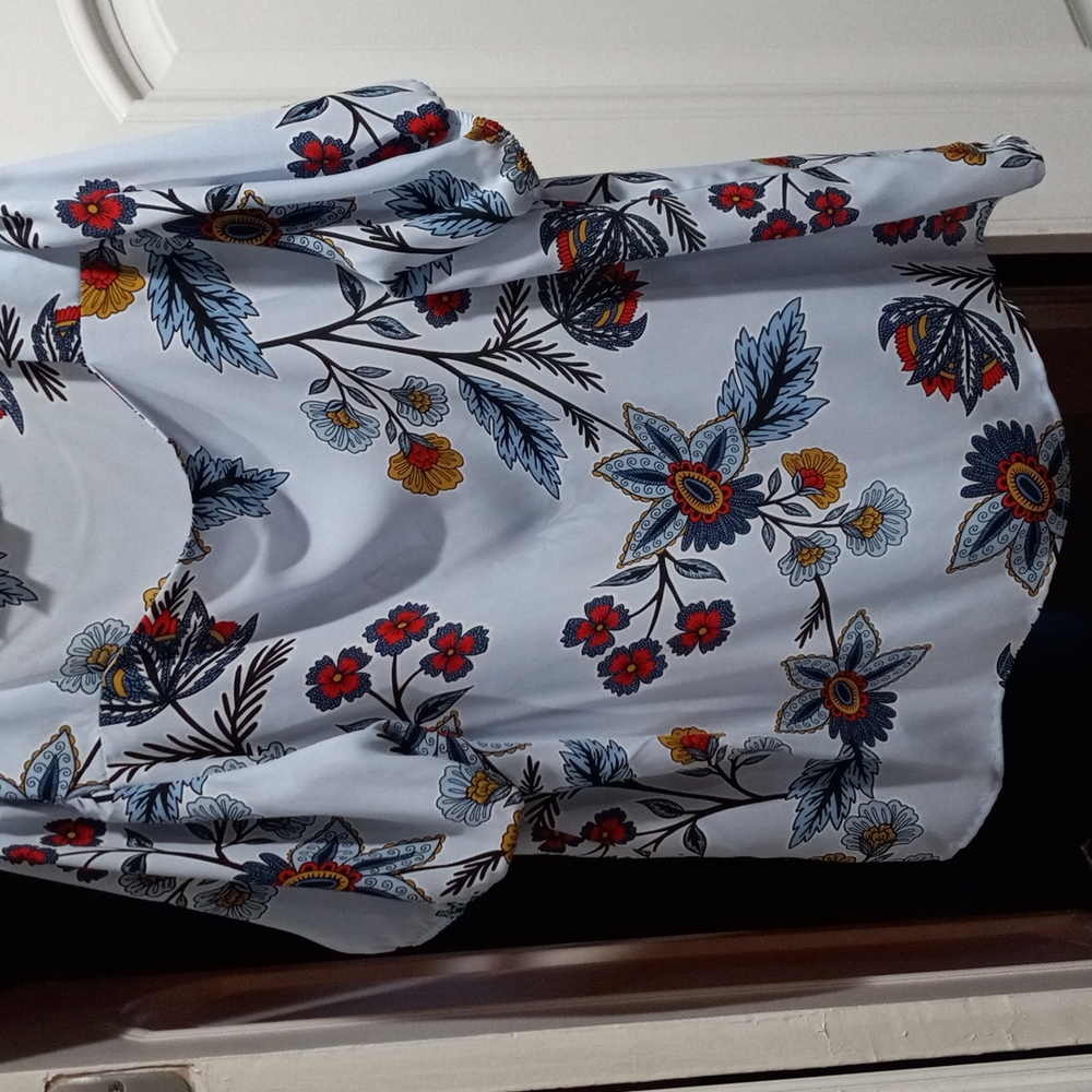 Short sleeve print blouse